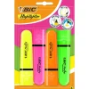 Clearance Bic Marcador Fluor Flat Sortido Neon 4 Unidades