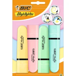 Outlet Bic Marcador Fluor Flat Sortido Pastel 4 Unidades