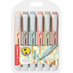 New Stabilo Marcador Fluor Swing Cool Nature 6 Unidades