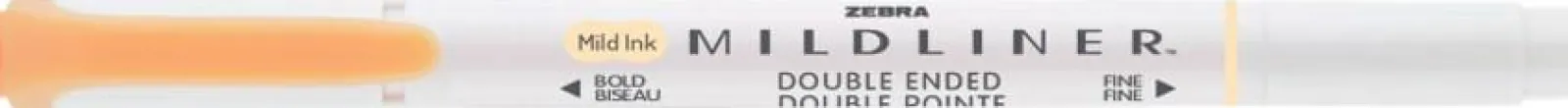 Zebra Marcador Fluorescente 2 Pontas Mildliner Laranja