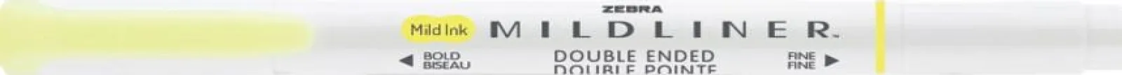 Zebra Marcador Fluorescente 2 Pontas Mildliner Amarelo