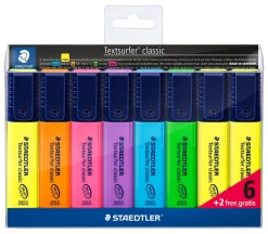 Staedtler Marcador Fluorescente Textsurfer Classic 6 + 2 unidades Staetler