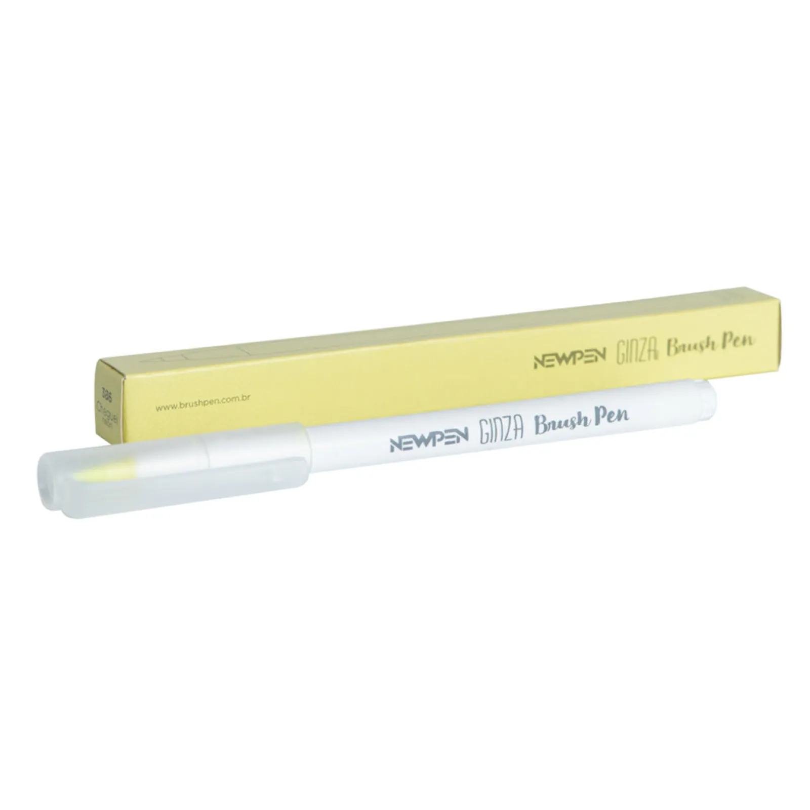 Newpen Marcador Ginza Pro Brush Pen Amarelo Claro