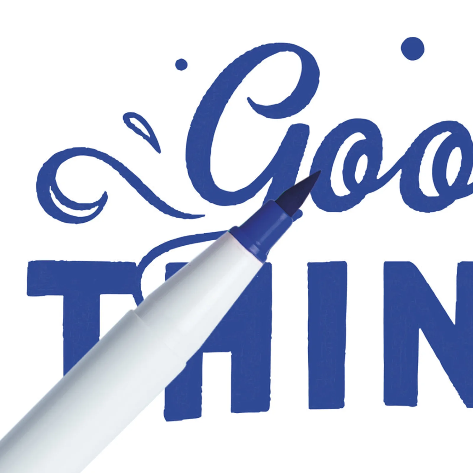 Newpen Marcador Ginza Pro Brush Pen Azul Safira