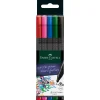 Faber Castell Marcador Grip Finepen Cores Básicas 5 unidades