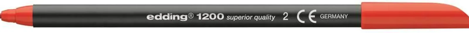 Edding Marcador Permanente E-1200 Vermelho