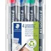 Clearance Staedtler Marcador Permanente Fino com 4 Cores
