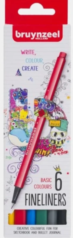 Bruynzeel Marcador Ponta Fina 6 Unidades (artigo sortido)