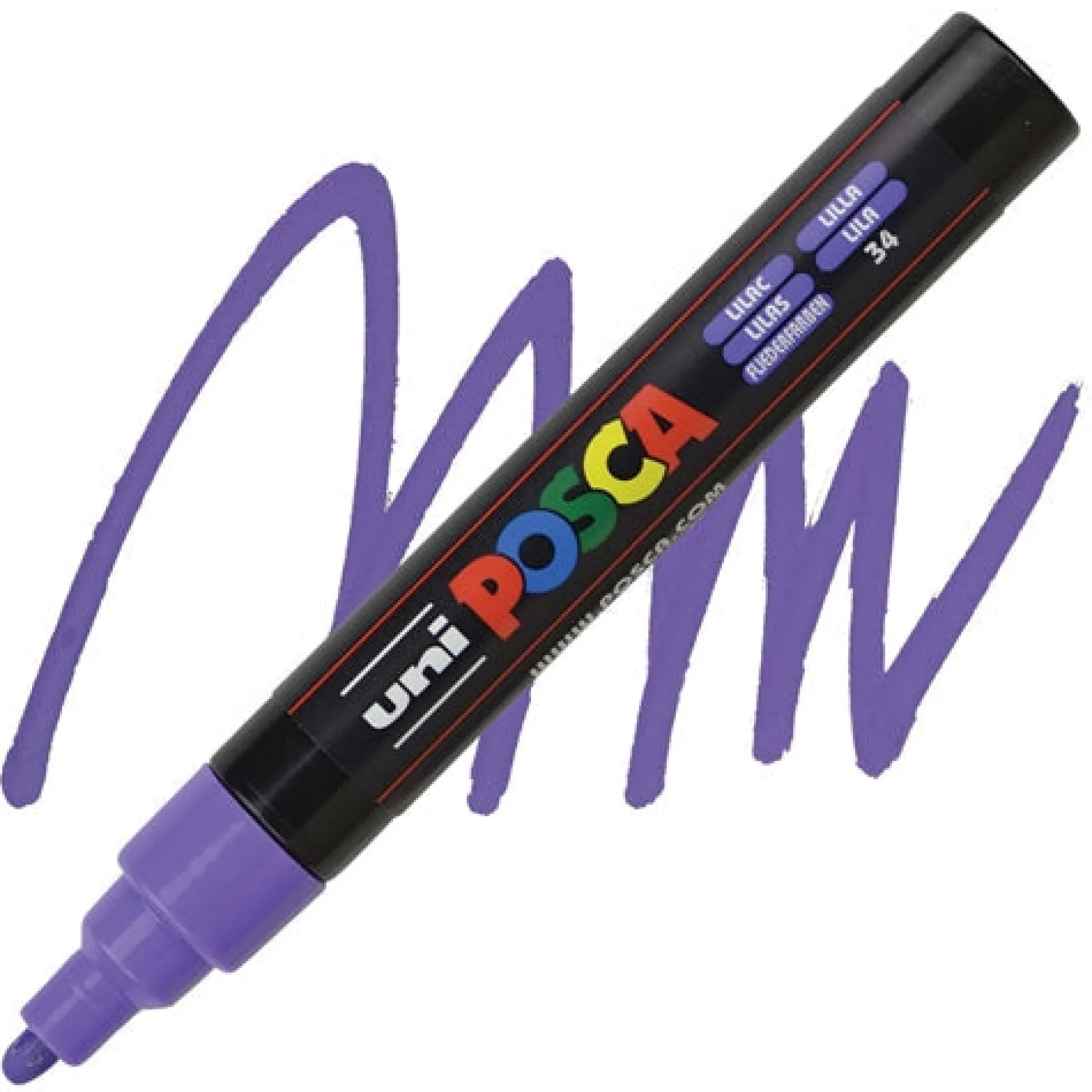 Uni Marcador Posca Pc-5M Lilac