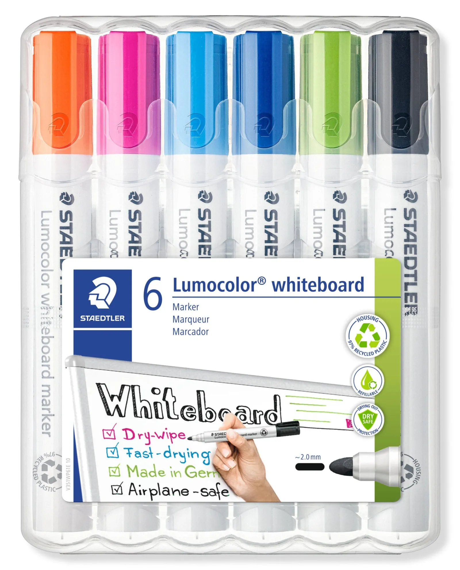 Online Staedtler Marcador Quadro Branco Lumocolor 6 unidades