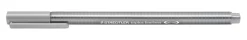 Staedtler Marcador Triplus Fineliner Cinza Prata