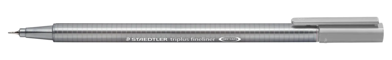 Staedtler Marcador Triplus Fineliner Cinza Prata