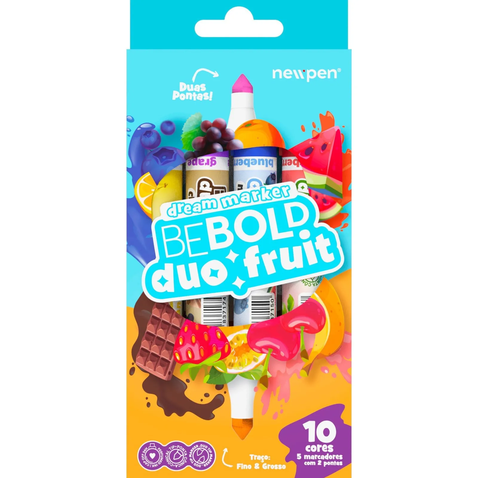 Discount Newpen Marcadores Bebold Duo Fruit 5 unidades