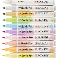 Best Ecoline Marcadores Brush Pen Pastel 10 unidades