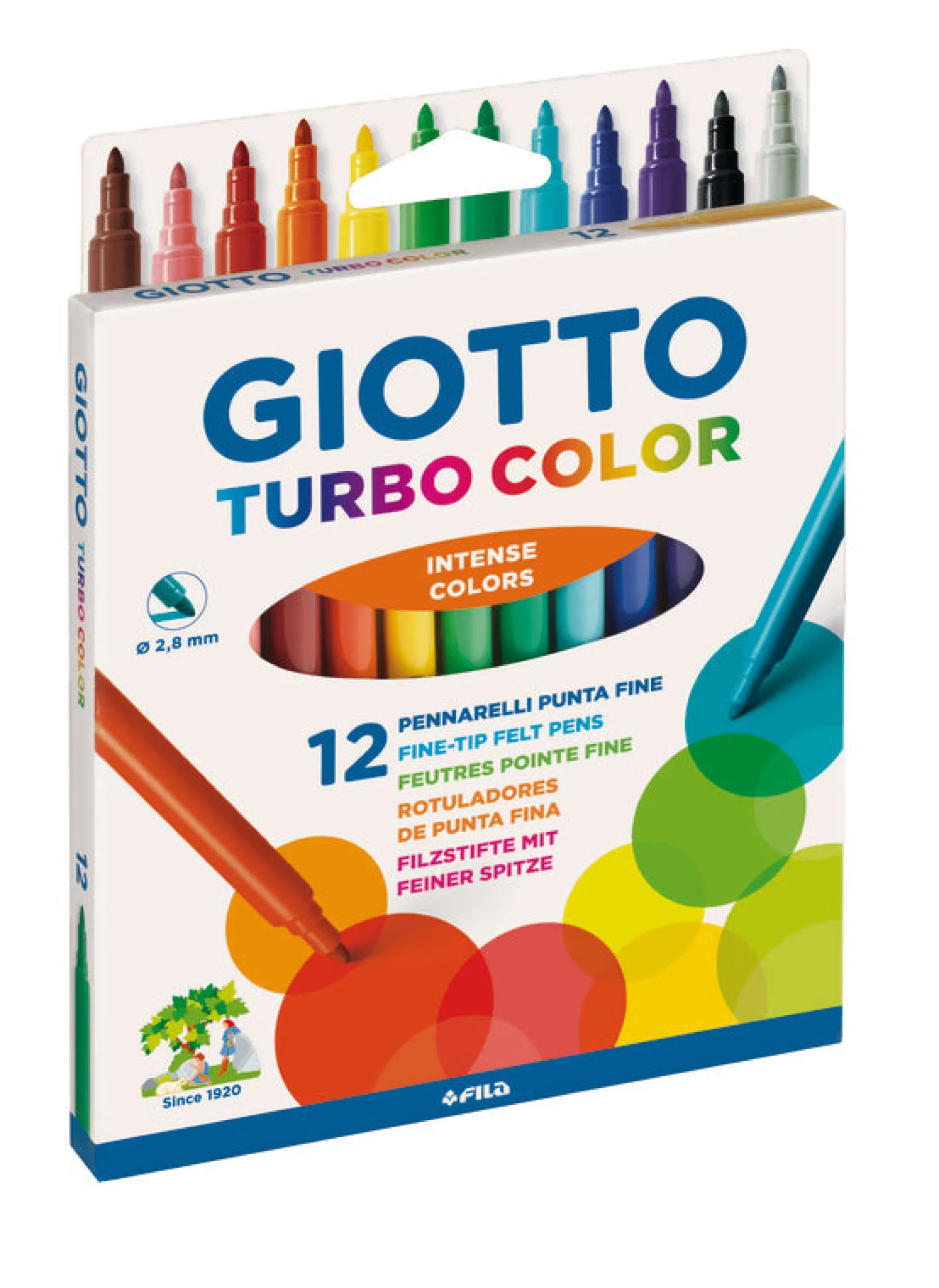 Clearance Giotto Marcadores de Colorir Fino 12 unidades
