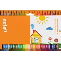 Online Note! Marcadores de Colorir Laváveis 24 unidades