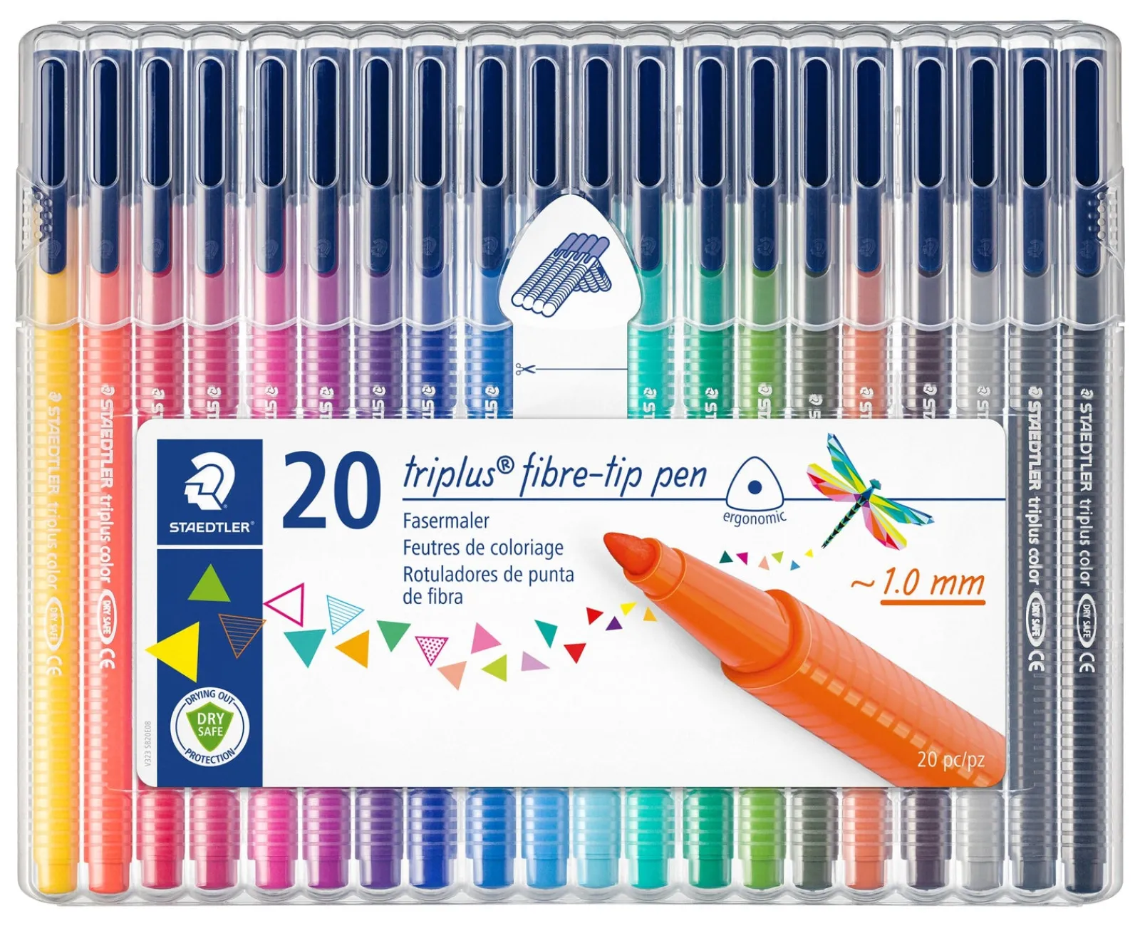 Staedtler Marcadores de Colorir Triplus 20 unidades