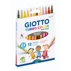 Giotto Marcadores de Colorir Turbo Color Skin Tones 12 unidades