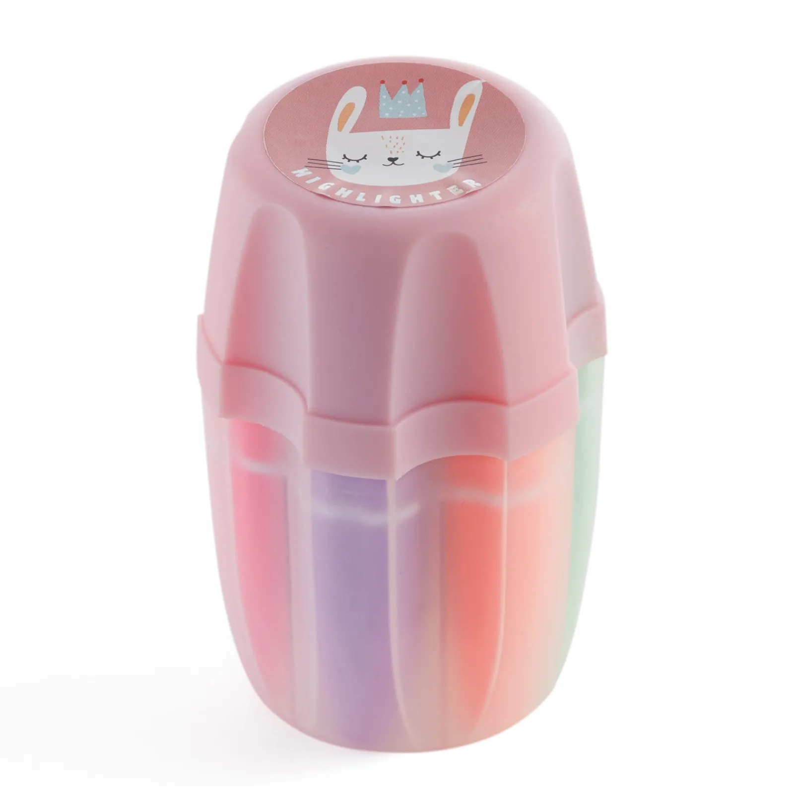 Apli Marcadores Fluorescentes Rosa 6 unidades