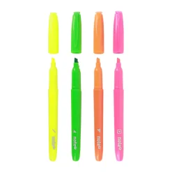 New Note! Marcadores Fluorescentes Finos 4 unidades