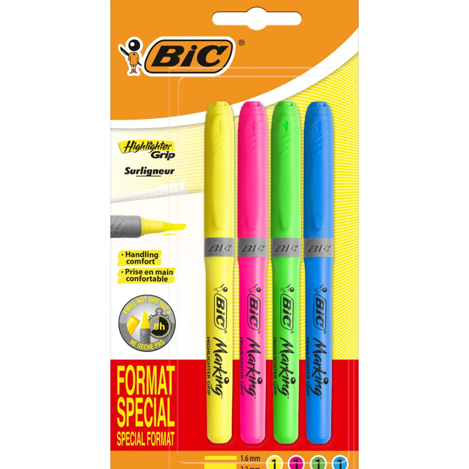Best Bic Marcadores Fluorescentes Grip 4 unidades