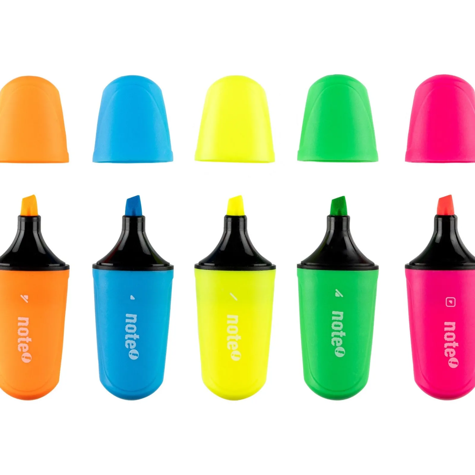 Note! Marcadores Mini Fluorescentes 5 unidades