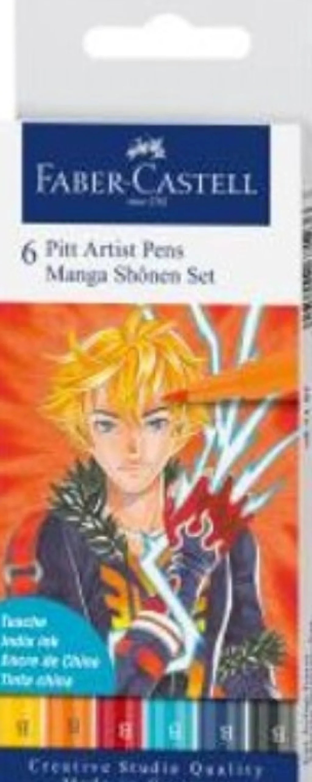 Faber Castell Marcadores Pitt Artist Manga Shonen - 6 unidades