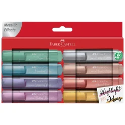Discount Faber Castell Marcadores Textliner Metálico 8 unidades