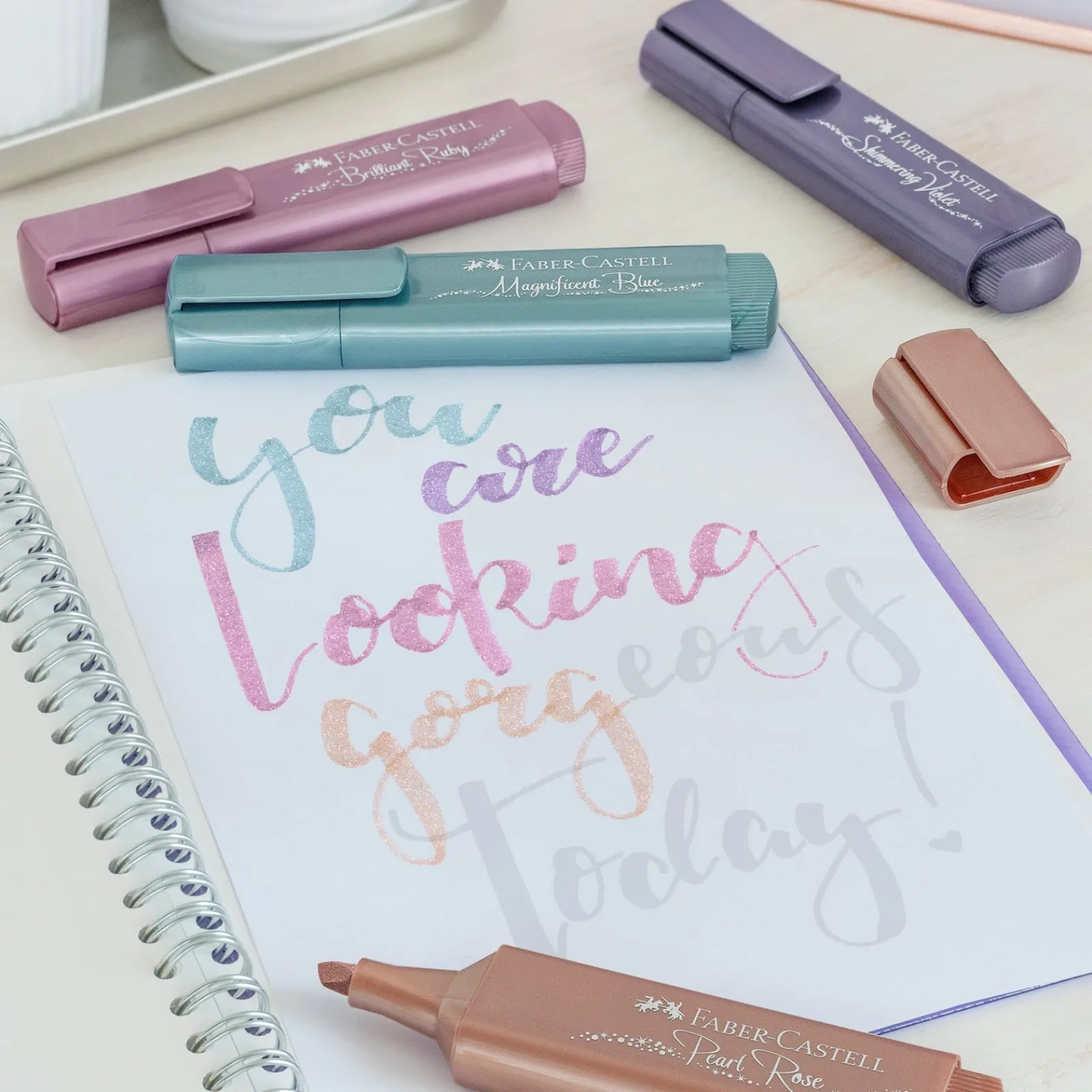 Discount Faber Castell Marcadores Textliner Metálico 8 unidades