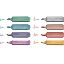 Discount Faber Castell Marcadores Textliner Metálico 8 unidades
