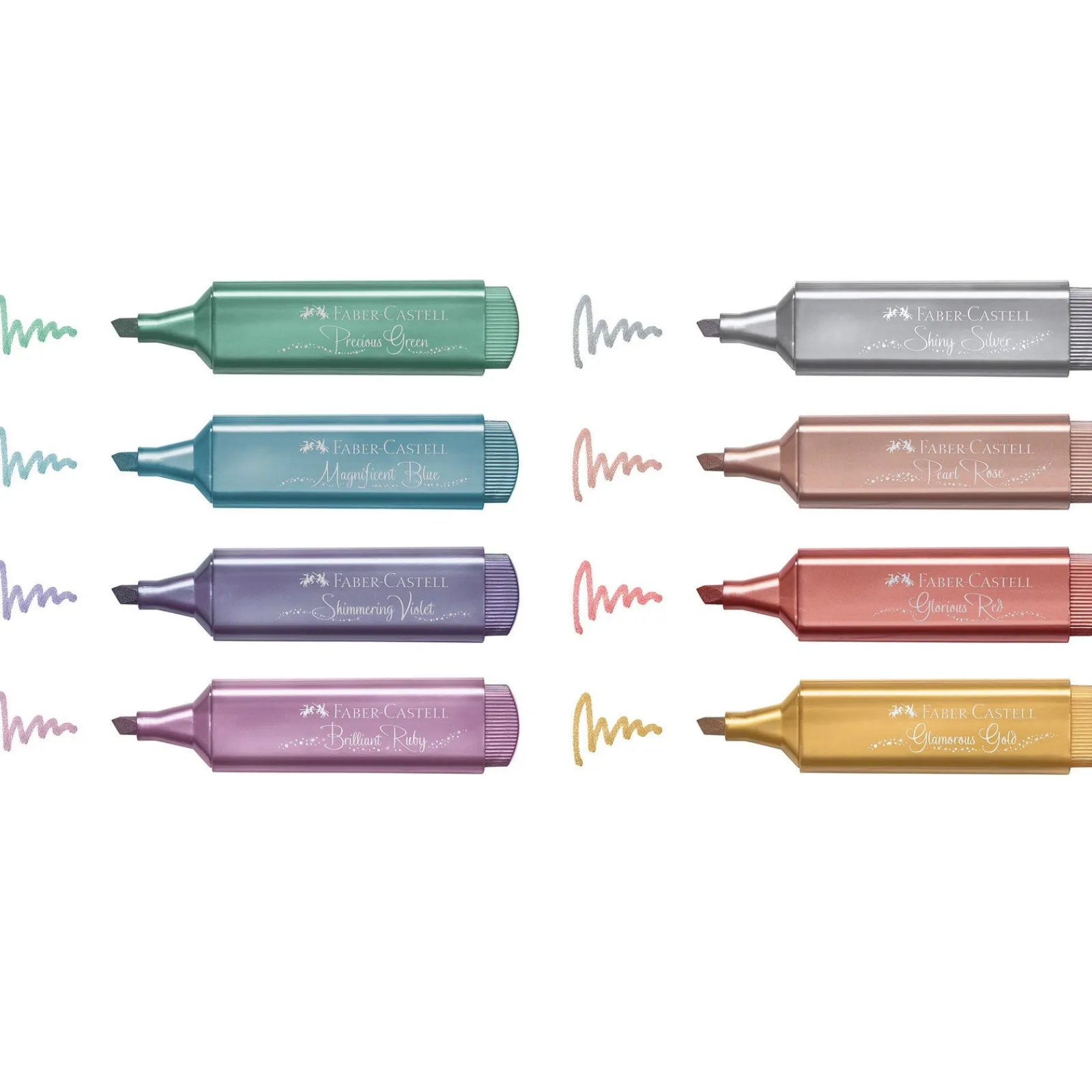 Discount Faber Castell Marcadores Textliner Metálico 8 unidades