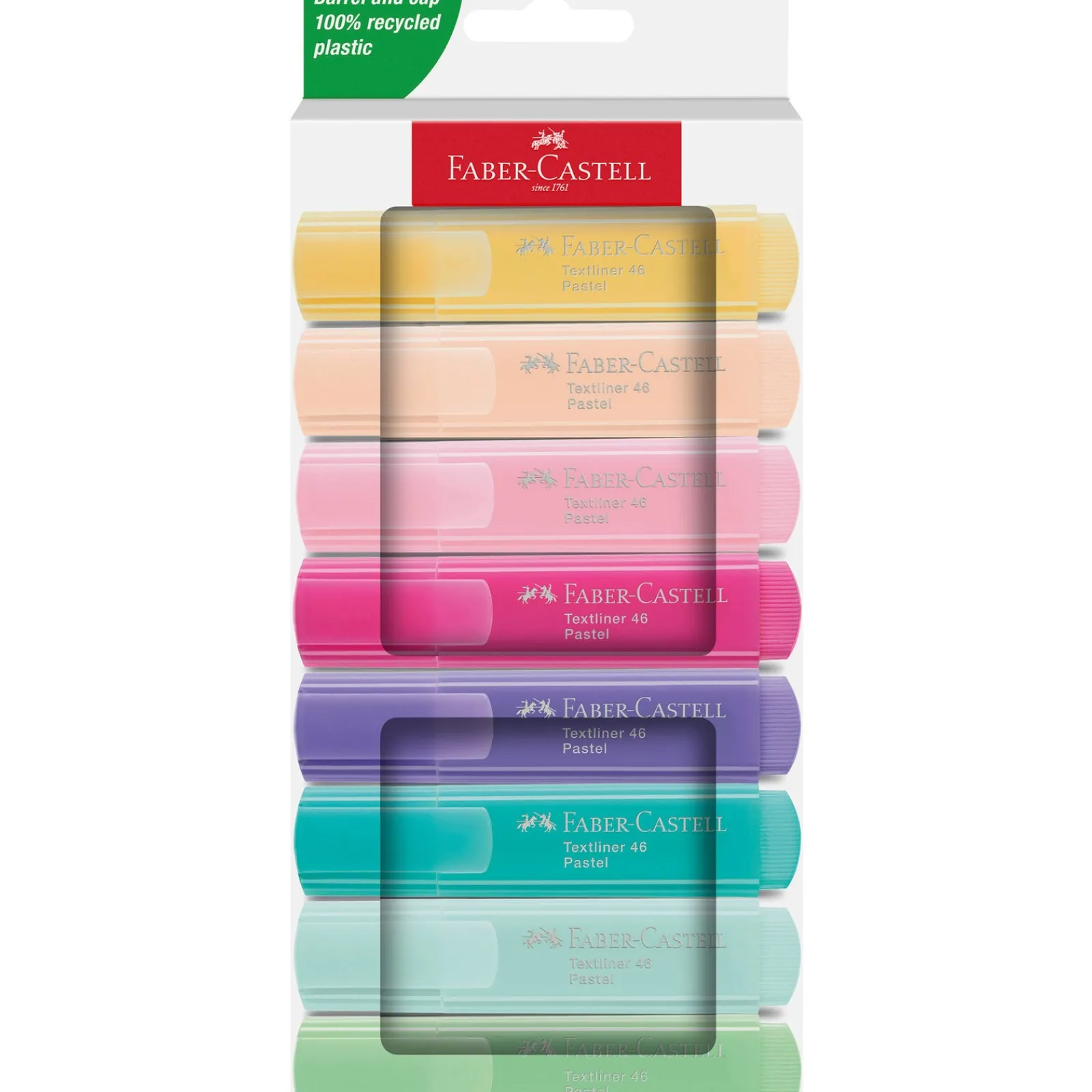 Outlet Faber Castell Marcadores Textliner Pastel 8 unidades