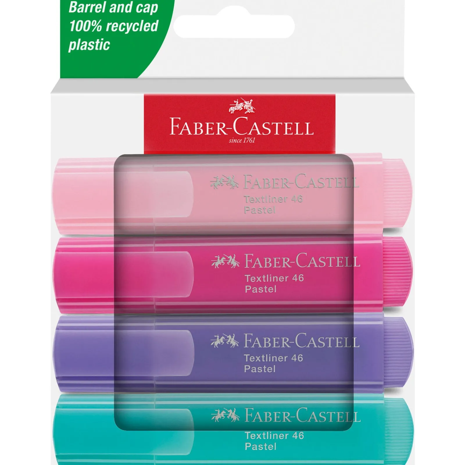 Hot Faber Castell Marcadores Textliner Pastel 4 unidades