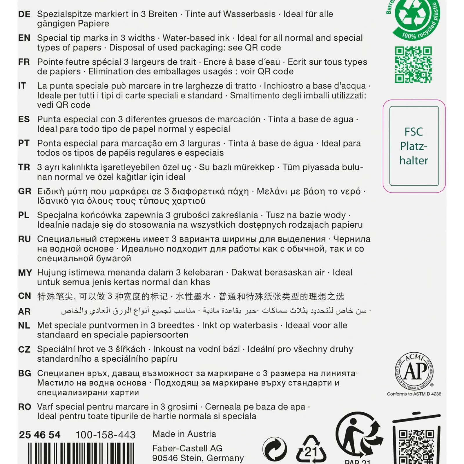 Hot Faber Castell Marcadores Textliner Pastel 4 unidades