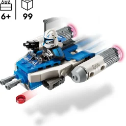 Hot Lego-Star Wars Microfigher Y-Wing Do Capitão Rex Lego