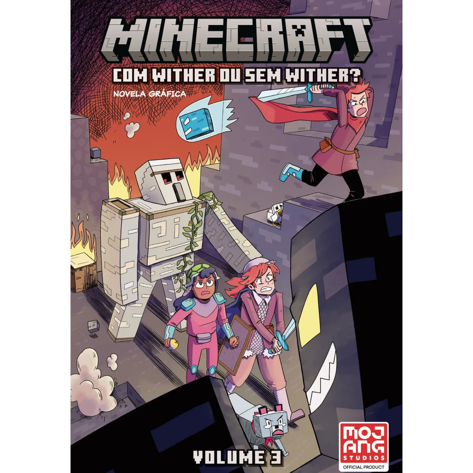Booksmile Minecraft - com Wither ou sem Wither? (Volume 3) de Kristen Gudsnuk