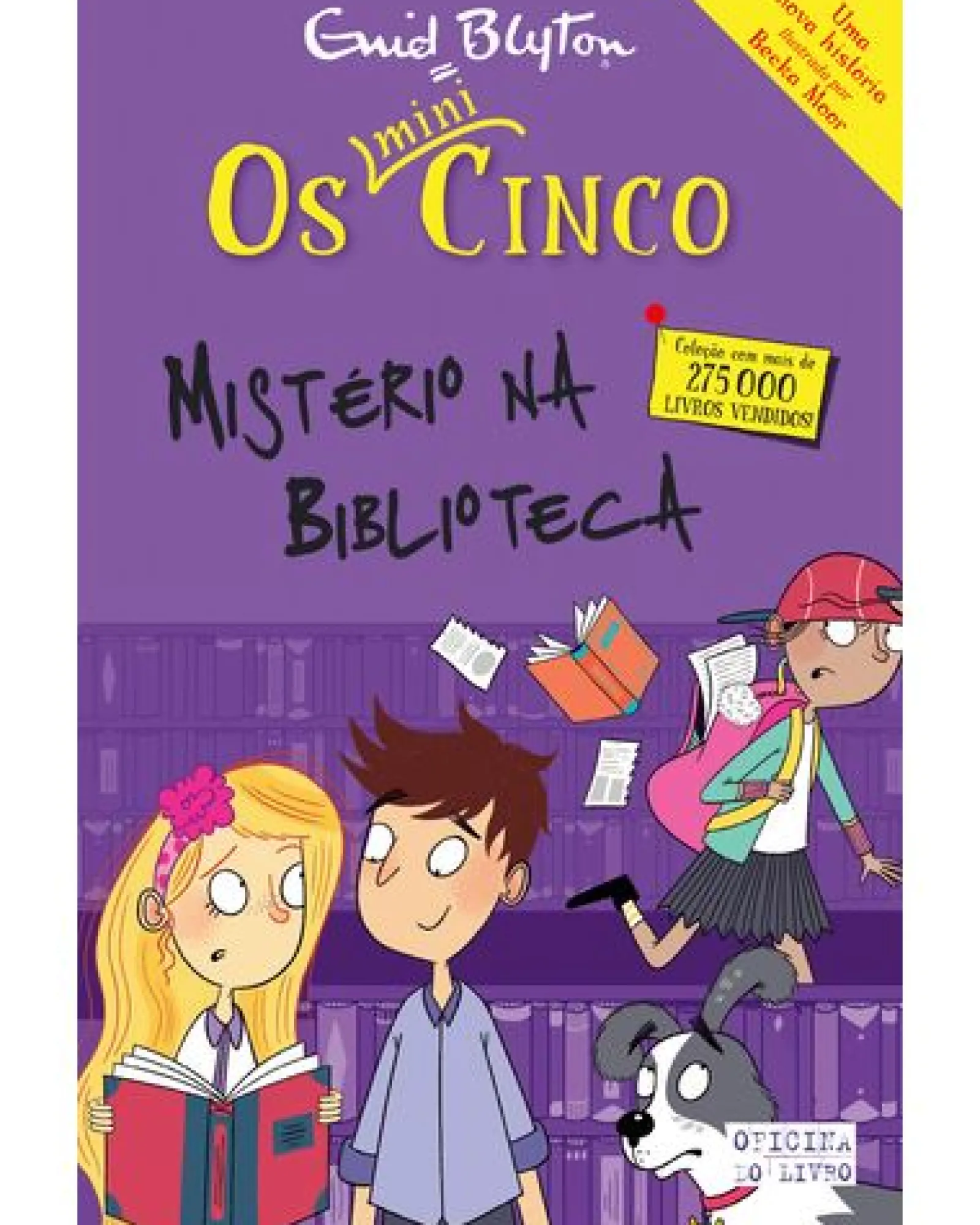Hot Oficina Livro Mini Cinco 16 - os Cinco e o Mistério na Biblioteca