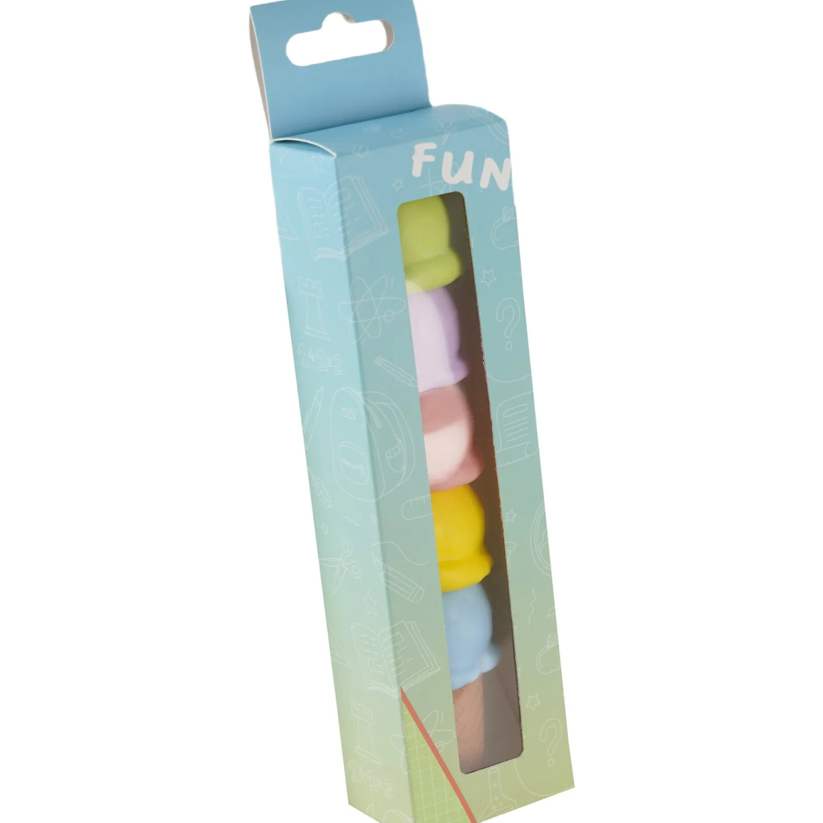 Sem Marca Mini Marcador Fluor Gelado 5 Unidades