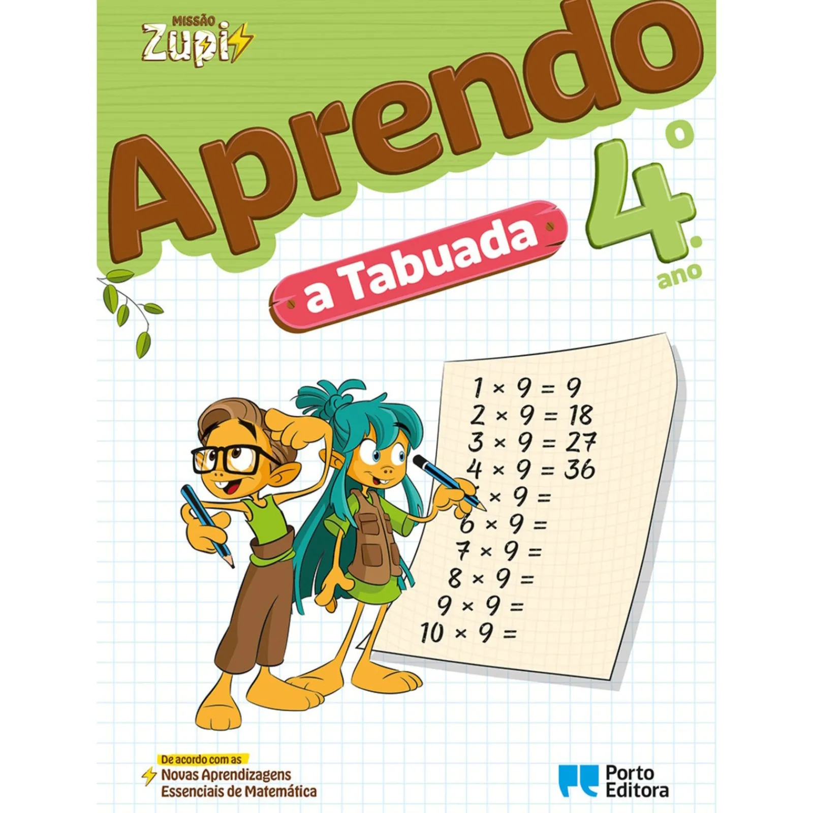 Online Porto Editora Missão Zupi - Aprendo A Tabuada - 4.º Ano