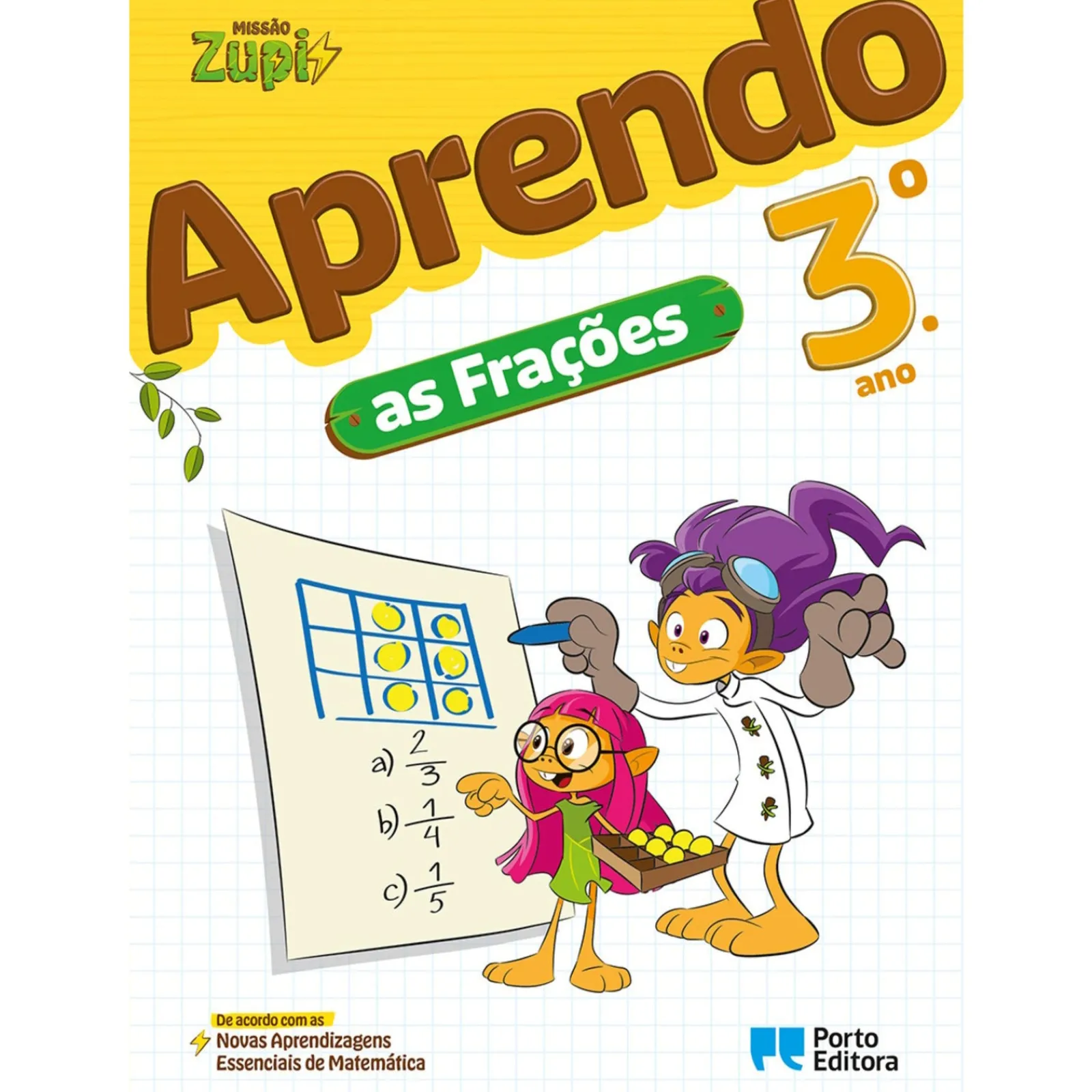 Porto Editora Missão Zupi - Aprendo as Frações - 3.º Ano