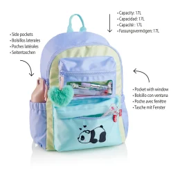 Hot Apli Mochila 3 Compartimentos Panda