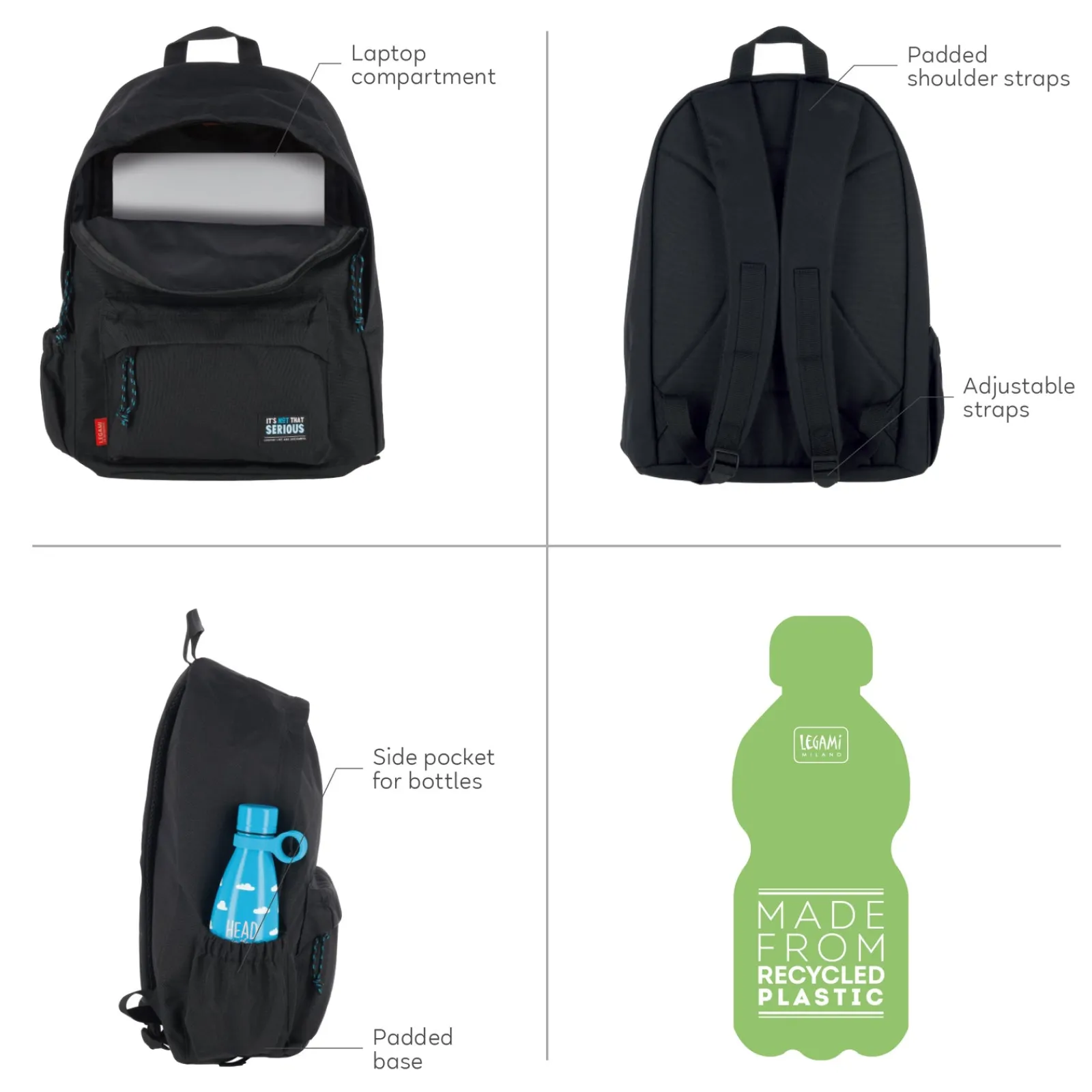 Outlet Legami Mochila - Flores