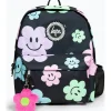 Hype Mochila Badge Black Happy Flowers