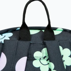 Hype Mochila Badge Black Happy Flowers