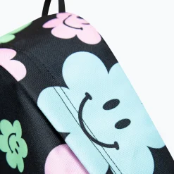 Hype Mochila Badge Black Happy Flowers