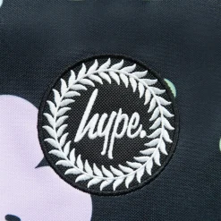 Hype Mochila Badge Black Happy Flowers