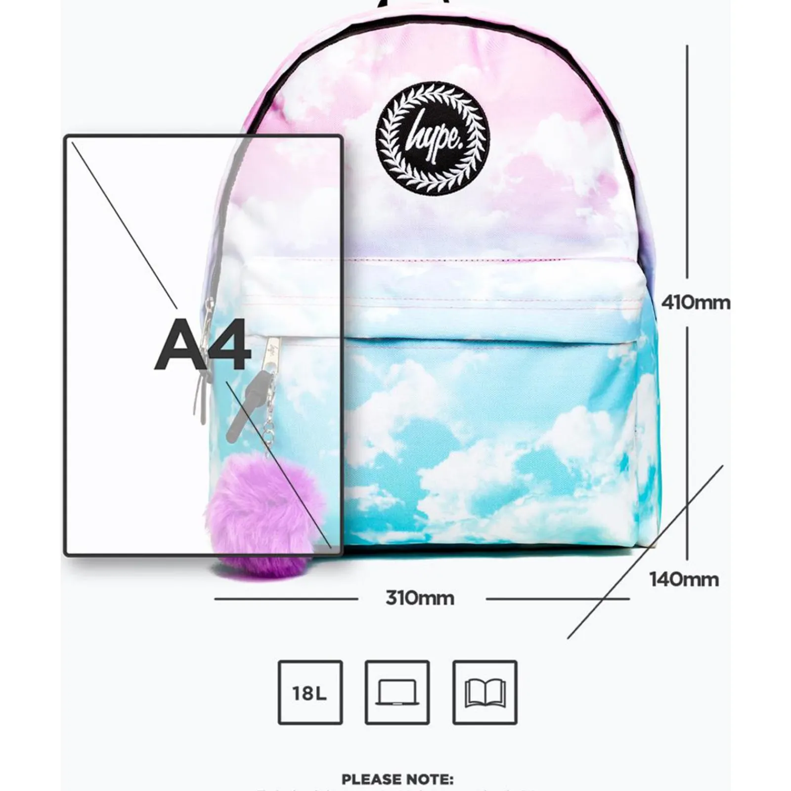 Hype Mochila Clouds Pastel