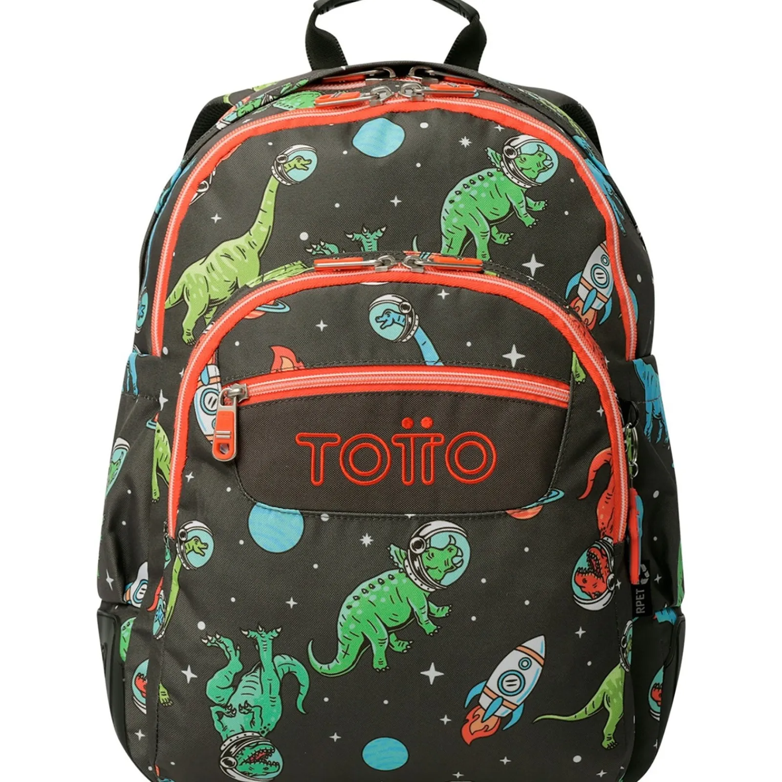 Totto Mochila Com Base Borracha Dino Preto