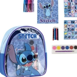 Stitch Mochila com Conjunto de Colorir