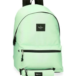 Pepe Jeans Mochila Com Estojo Aris Colorful Verde